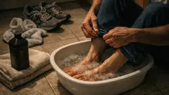 How to do a 3% hydrogen peroxide foot soak for foot odor and athlete’s foot