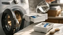 How to clean a smelly washing machine with white vinegar in 3 simple steps