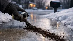 How to use coffee grounds for safer, slip-free walkways this winter