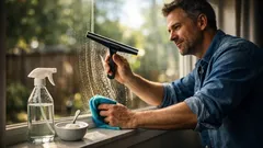 How to clean windows fast with a streak-free vinegar spray