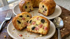 Italian Savory Bundt Cake with Ham, Provola, and Olives (Ciambella Salata)