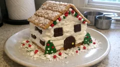 No-Bake Christmas Cookie House: A Sliceable Holiday Dessert Anyone Can Build