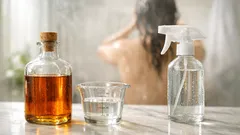 How to use an apple cider vinegar hair rinse safely for shinier, cleaner hair