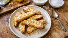 Italian-Style Lemon Biscotti (One Bowl, Bright Citrus Flavor)