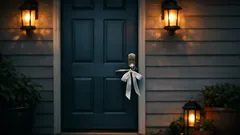 What a white ribbon on your front door means and why people are tying one now