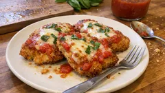 Air Fryer Chicken Parmesan Cutlets—Crispy, Cheesy, and Weeknight-Easy